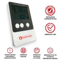 Datalogger de Temperatura e Umidade Digital -40 à 60C Medidor Termo-Higrômetro - IC-2071