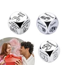 Date Night Dice Set Steel, 3 peças, presente romântico para casais
