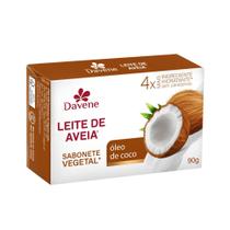 Davene Sabonete Leite De Aveia Coco 90g Davene Sabonete Leite De Aveia Coco 90g