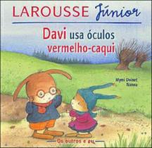 Davi usa Óculos Vermelho-Caqui - Larousse