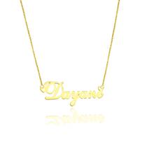 Dayane colar de nome folheado a ouro 18k Dayane colar de nome folheado a ouro 18k