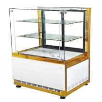 DBCR1.0 Balcão Refrigerado Clean Dourado - Para doces e bolos 1,0m - DBR - 127V - Omega