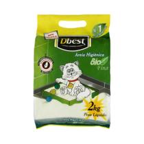 Dbest Bio Fina Areia Sanitária Higiênica Biodegradável Para Gatos 2kg