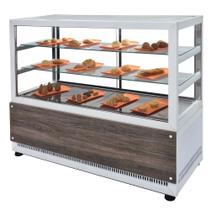 DBQ1.0 - Balcão Retilineo Quente 1,0m para salgados Branco - 220V - Omega