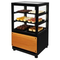 DBR.70 - Vitrine Refrigerada para bolos e doces 70cm Preta - 220V - Omega