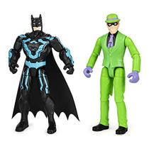 DC Comics Batman 4 polegadas Batman e The Riddler Action Figures com 6 acessórios misteriosos, para crianças de 3 anos ou mais