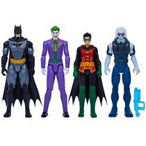 DC Comics, Batman e Robin vs. Coringa e Mr. Freeze, figuras de ação de 12 polegadas, brinquedos infantis para meninos e meninas de 3 anos ou mais