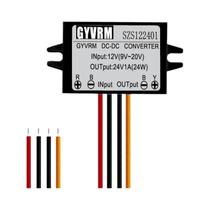 DC-DC Conversor 12V para 24V 3A Módulo de Impulso, ABS Shell, 9-20V a 24V, 12V a 24V