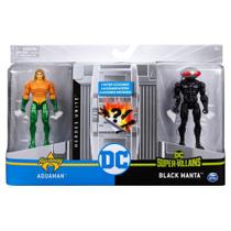 DC - Figuras de 10 cm com Vilão Aquaman/Black Manta
