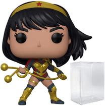 DC Heroes: Mulher Maravilha - Yara Flor Funko Pop! Boneco de vinil (fornecido com capa protetora compatível com Pop Box)