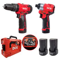 DCK - Kit Parafusadeira/Furadeira E Chave De Impacto A Bateria
