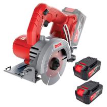DCK - Serra Mármore Profissional 125mm Sem Fio + 2 Baterias