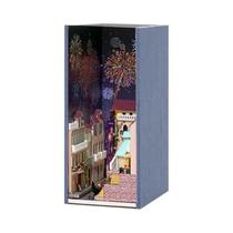 De Madeira Diy Livro Nook Prateleira Inserção Em Miniatura Casa De Boneca Kit Casa De Bonecas Móveis