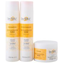 De Sírius Reconstrutor SOS Shampoo, Cond e Máscara Home Care