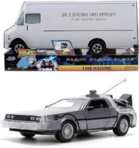 De Volta para o Futuro Van Dr. E. Brown Máquina do Tempo Delorean Com Luz 1/24 Edição Limitada 40º Anos - Jada Toys De Volta para o Futuro Van Dr. E. Brown Máquina do Tempo Delorean Com Luz 1/24 Edição Limitada 40º Anos - Jada Toys