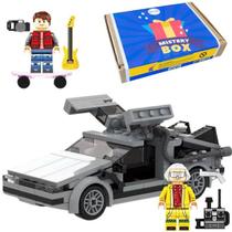 DE VOLTA PRO FUTURO melhor kit CARRO DELOREAN com 2 BONECOSMarty McFly e Dr. Emmett L. Brown LETS GO TOYS blocos de montar 245 peças