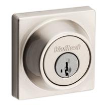 Deadbolt Lock Kwikset 660 Níquel acetinado contemporâneo