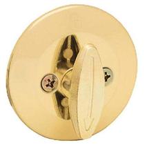 Deadbolt Lock Kwikset 663 Latão polido sem chave