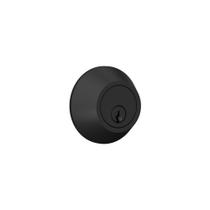 Deadbolt Lock Lock Scout Keyed 1 lado com acabamento em preto fosco Deadbolt Lock Lock Scout Keyed 1 lado com acabamento em preto fosco