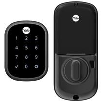Deadbolt Lock Yale Assure Black Suede sem chave e não conectada Deadbolt Lock Yale Assure Black Suede sem chave e não conectada