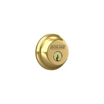 Deadbolt Schlage B60N505 com chave de 1 lado em latão brilhante