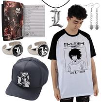 Death Note Bone Ryuk Kira L Anel Acessórios Anime Manga