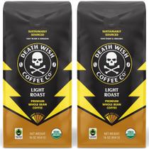 Death Wish Café Grano Entero Tostado Claro Orgánico 454g Paquete de 2 Death Wish Café Grano Entero Tostado Claro Orgánico 454g Paquete de 2