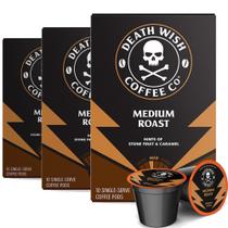 Death Wish Coffee, Cápsulas de Torra Média (30 Unidades) Death Wish Coffee, Cápsulas de Torra Média (30 Unidades)