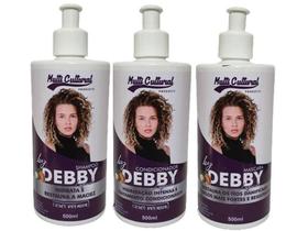 Debby Multicultural Cachos Shampoo + Cond + Máscara 500ml