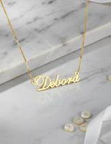 Debora colar de nome folheado a ouro 18k Debora colar de nome folheado a ouro 18k