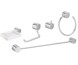 Deca kit de acessorios 2000 flex 5 peças cromado