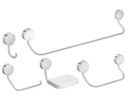 Deca kit de acessorios 2000 net 5 peças cromado