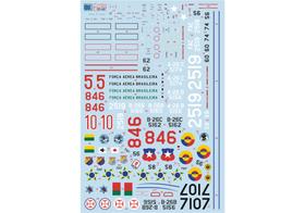 Decalque A-26 Invader B e C FAB 1/72 - FCM 72031