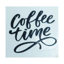 Decalque Coffee Time Vidro e Porcelana Pacote 7 Unidades Fácil Aplicação Alta Qualidade e Durabilida
