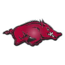 Decalque de emblema automático FANMATS Arkansas Razorbacks em alumínio Decalque de emblema automático FANMATS Arkansas Razorbacks em alumínio