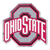 Decalque de emblema automotivo FANMATS Ohio State Buckeyes Aluminium