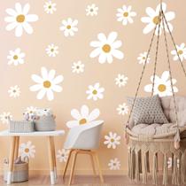 Decalque de parede Adesivo TaoBary Daisy Flower para decoração de casa Decalque de parede Adesivo TaoBary Daisy Flower para decoração de casa