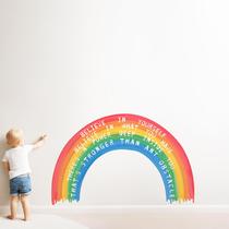 Decalque de parede Duocheer 112x71cm Rainbow Boho removível