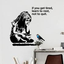 Decalque de parede Inspirational PVC 30x60cm If You Get Tired Decalque de parede Inspirational PVC 30x60cm If You Get Tired