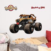 Decalque de parede Monster Truck WALL PALZ Monster Mutt 53 cm de largura Decalque de parede Monster Truck WALL PALZ Monster Mutt 53 cm de largura
