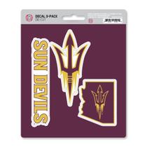 Decalque FANMATS NCAA Arizona State Sun Devils Team, pacote com 3 unidades, vermelho