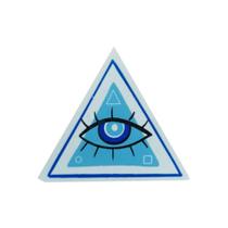 Decalque Triangulo Olho Grego Vidro e Porcelana Pacote 10 Unidades Fácil Aplicação Alta Qualidade e