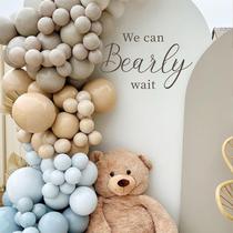 Decalque ZAIBIANHAO We Can Bearly Wait Teddy Bear Revelação do Gênero Decalque ZAIBIANHAO We Can Bearly Wait Teddy Bear Revelação do Gênero
