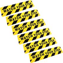Decalques de chão e adesivos Boao Watch Your Step 15 x 60 cm, PVC, 6 unidades