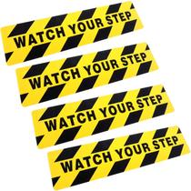 Decalques de chão e adesivos Boao Watch Your Step 15x60cm 4 peças