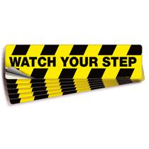 Decalques de chão e adesivos iSyFix Watch Your Step 20x5 cm - pacote com 6