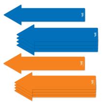 Decalques de chão Social Distancing hand2mind 10 Arrows 30cm Decalques de chão Social Distancing hand2mind 10 Arrows 30cm