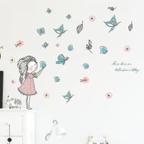Decalques de decoração para casa adesivos de parede borboleta menina decalques murais de fundo de quarto Decalques de decoração para casa adesivos de parede borboleta menina decalques murais de fundo de quarto