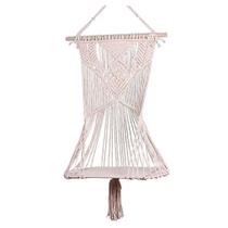 Decalques de decoração para casa tapeçaria boêmia tecida à mão algodão pet cat rede balanço cama macramê decoração de casa