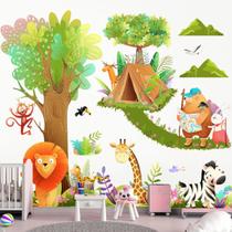 Decalques de parede DEKOSH Safari Animals Jungle Adventure Decalques de parede DEKOSH Safari Animals Jungle Adventure